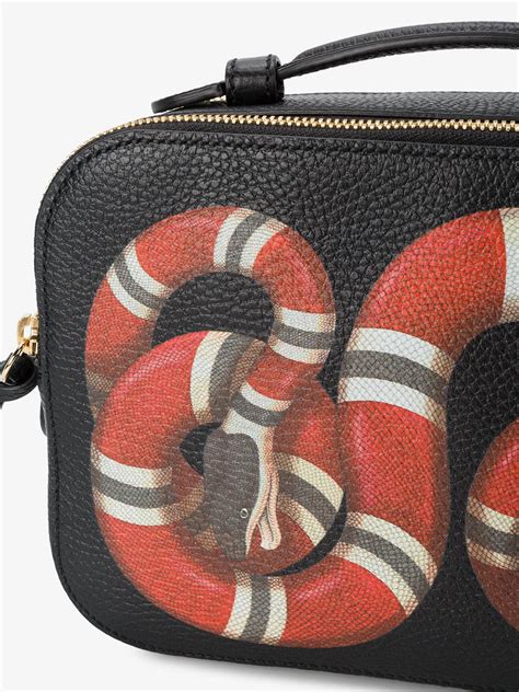 gucci snake purse black|gucci bag with snake buckle.